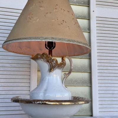Milk Jug Wash Basin Lamp Base **TESTED
