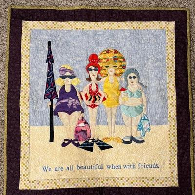 Hand made detail quilt