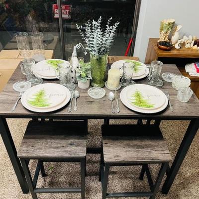 Brand new dining set, Brand new Holiday Diningware. From Pier 1