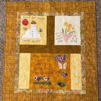 Hand Made detail quilt 