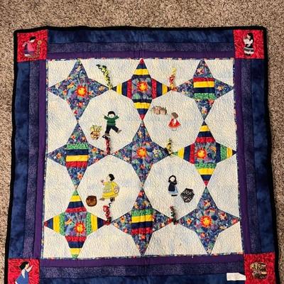 Hand made detail quilt