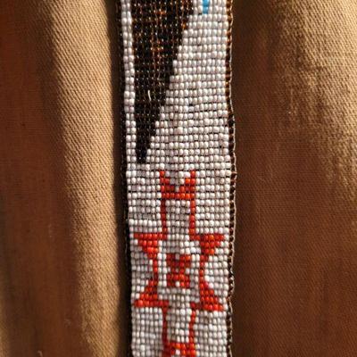 Beading on the dress