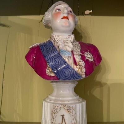 Antique Sevres porcelain bust of gifted to Martha Louis XVI Washington by Lafayette