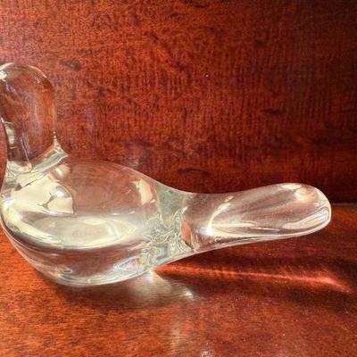 Baccarat crystal bird paperwieght