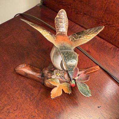 Norman Brumm enamel on copper bird figurine