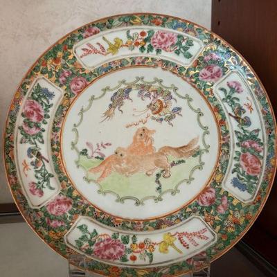 Antique 19th century Chinese export porcelain plate