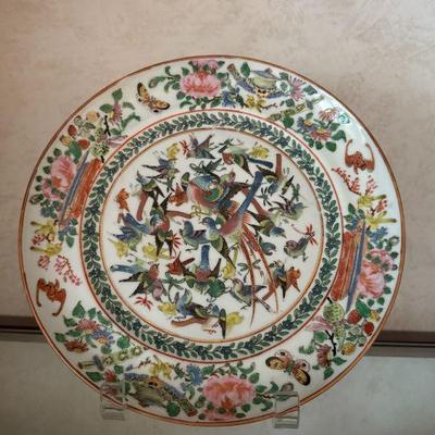 Antique 19th century Chinese export porcelain plate