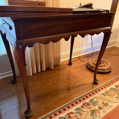 Vintage Queen Anne style tea table