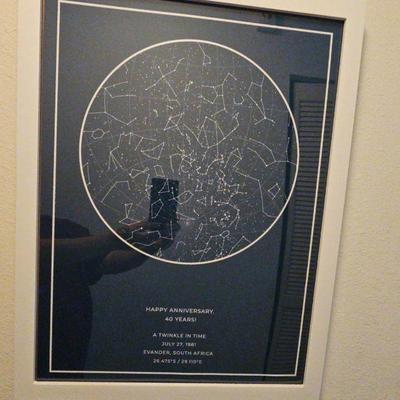 BEE058-Framed Night Sky Museum Grade Print