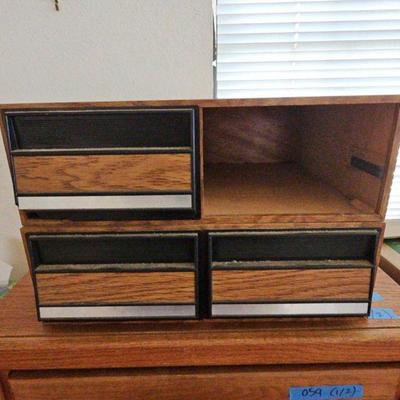 BEE096-Vintage Brown Media Storage Box Solutions VHS