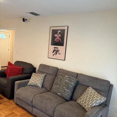 Electric reclining sofa, loveseat