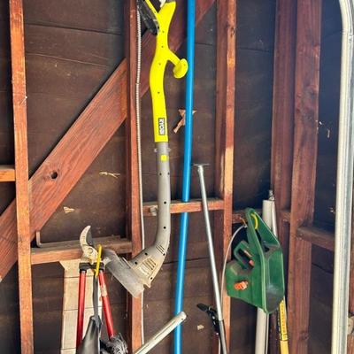Ryobi  lawn edger, yard tools