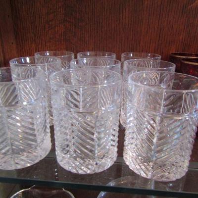 Ralph Lauren herringbone old fashioned glasses 