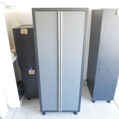 Lockable 2-Door Metal Garage Storage Cabinet