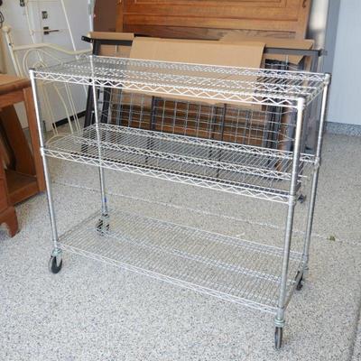 3 Tiered Steel Wire Rolling Shelf