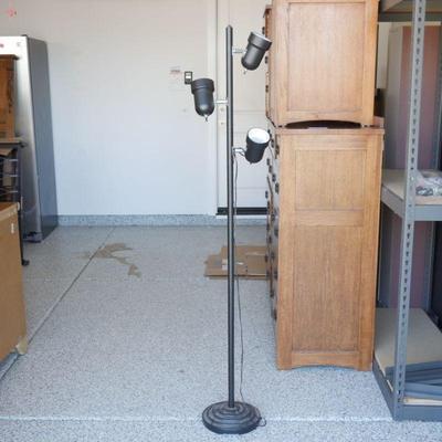 Black 3-Light Floor Lamp