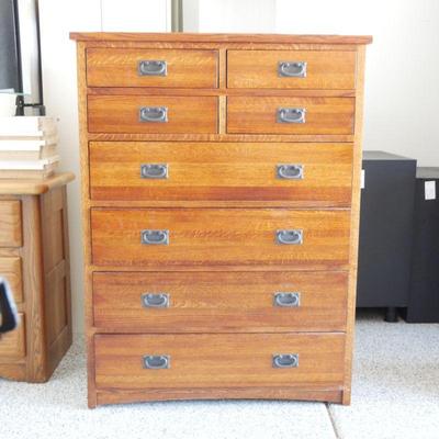 Michael's Furniture Mission Tall 8-Drawer Dresser