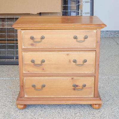 Southern Furniture Reproductions Pine Three-Drawer Side Table
