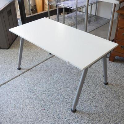IKEA GALANT White Desk with A Legs, Gray