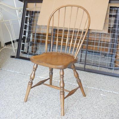 Antique Wooden Windsor-Style Dining Chair