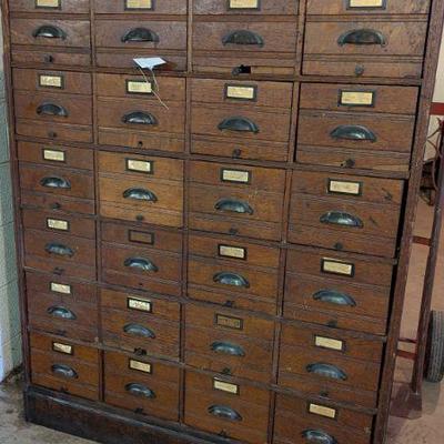 Antique office set of 24 drawers