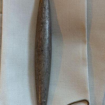 Vintage lead sinker