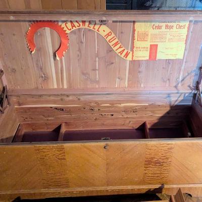 Vintage cedar chest