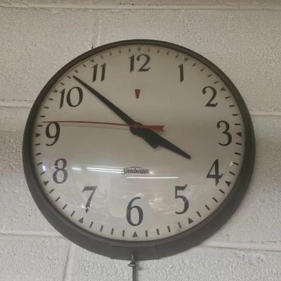 Vintage Sunbeam electric shop clock