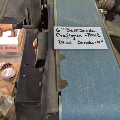 Craftsman 6" belt sander & bench disc sander 9"