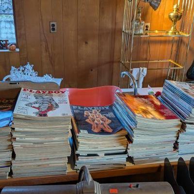 Many years ot Playboy magazines