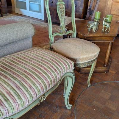 Vintage stool/bench and chair