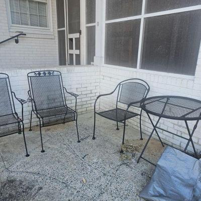 Metal patio furniture