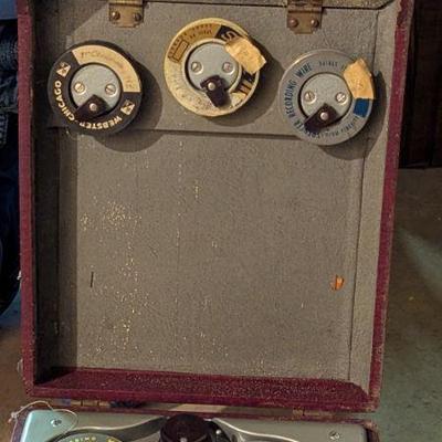 Webster Chicago wire recorder