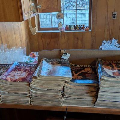 Many years ot Playboy magazines