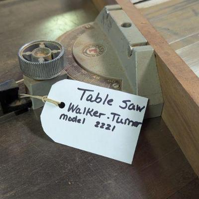 Walker Turner Table saw model 2221
