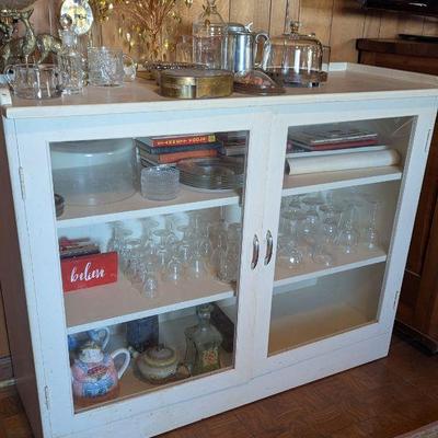 Glass front display cabinet