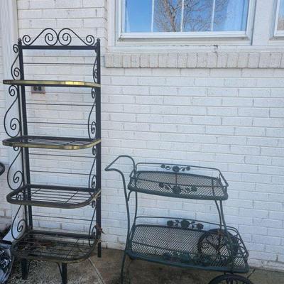 Baker's shelf and tea cart