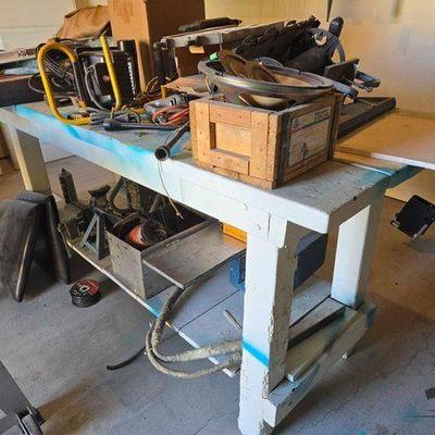 #2040 • Work Bench with Contents
