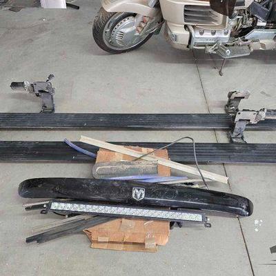 #1504 • Retractable Running Boards, Dodge Bug Deflector, Radiator Fan, and Hoses
