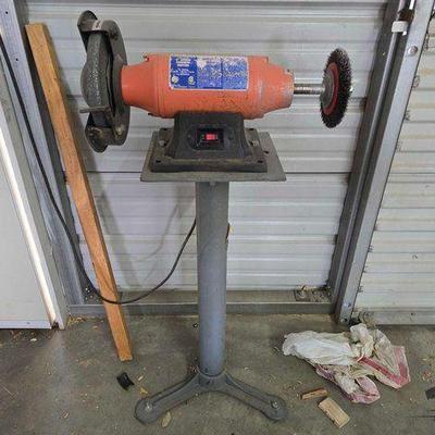 #1030 • Central Machinery 8" Bench Grinder/Buffer with Stand
