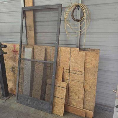 #1028 • Scrap Wood, Screen Door, Water Lines
