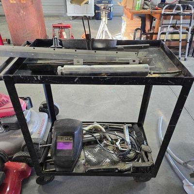 #1608 • Metal Rolling Cart
