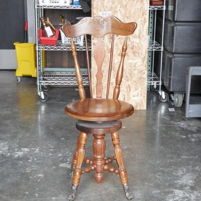 Antique Wooden Piano Stool