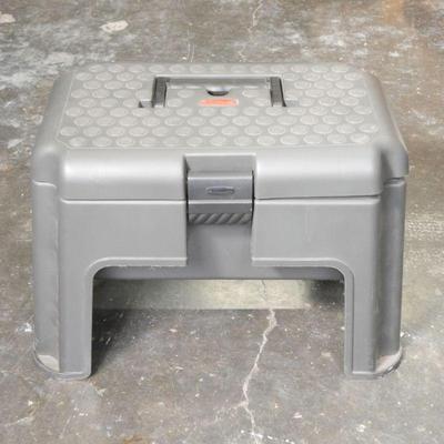 Rubbermaid Step Stool Toolbox w/ Assorted Tools