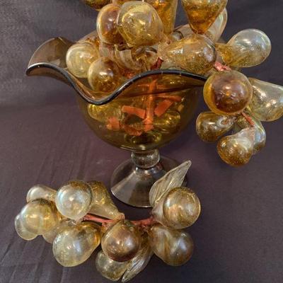 Cg101 vintage amber glass