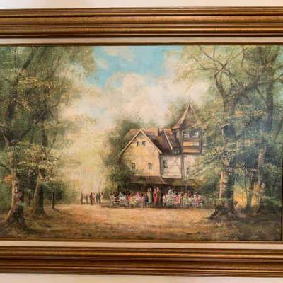 Cg186 painting of family gathering