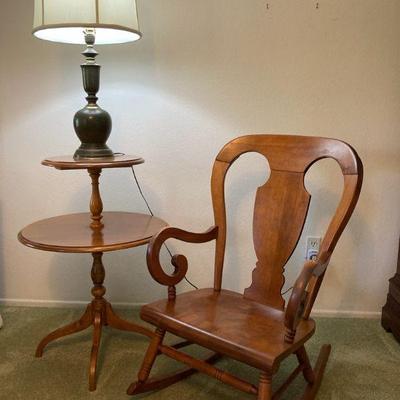 Cg113 rocking chair corner table set