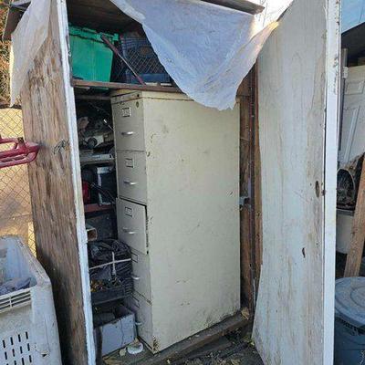 #2500 • EverStart Jump Box, Scooter, Staple Gun, Folding Chair, Filing Cabinet
