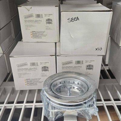 #8154 • NEW!!! (10) Kitchen Sink Strainer-3 Screw Mount Chrome
