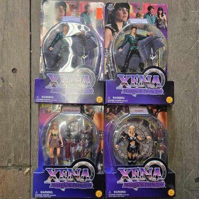 #4092 • NEW!!! (4) Xena Warrior Princess Figures
